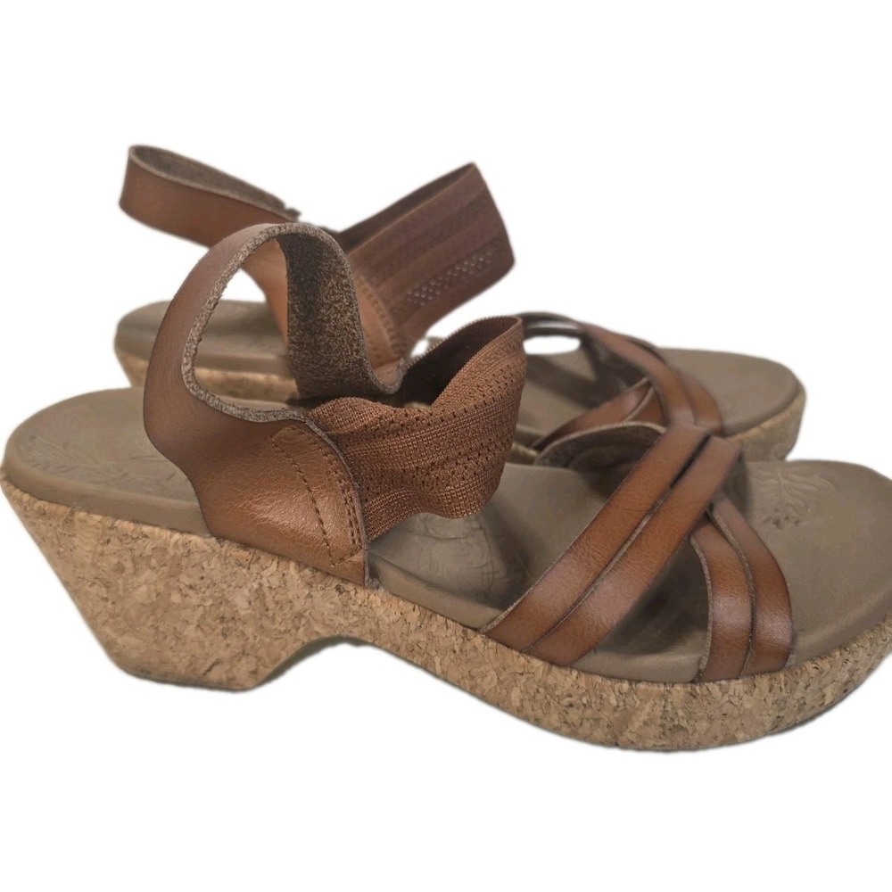 Skechers Brystol Night Skies Women's 8 Brown Wedge Sandals Cork Boho